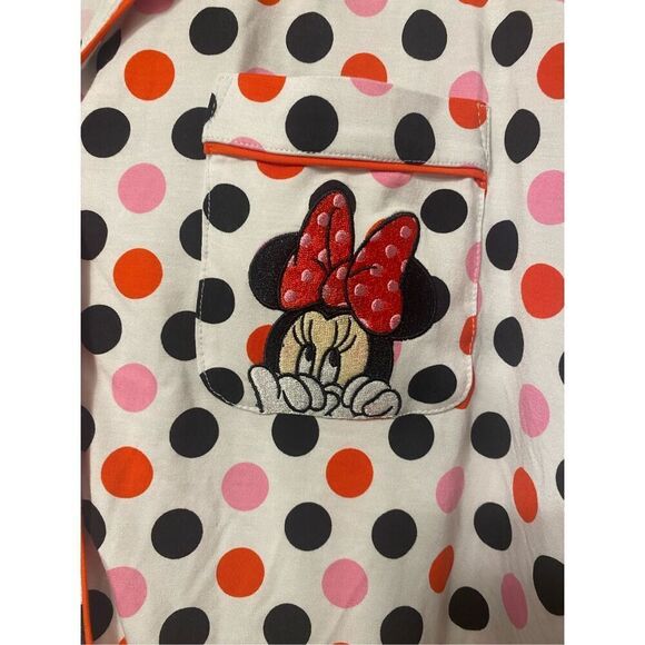 Disney Minnie Mouse Women’s Polka Dot Pajama Set Sets Size 1X - Picture 10 of 13